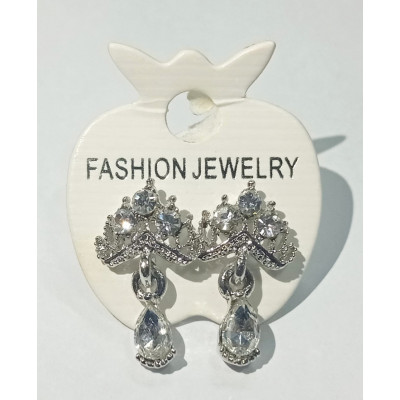AS2228 - Anting-Anting Mahkota Silver Gantung